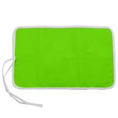 Grass-green-color-solid-background Pen Storage Case (l) by nate14shop