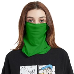 Green Face Covering Bandana (two Sides) by nate14shop