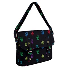 Footprints Buckle Messenger Bag by nate14shop