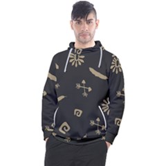 Pattern-dark Men s Pullover Hoodie by nate14shop