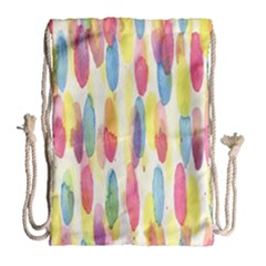 Watercolour-texture Drawstring Bag (large) by nate14shop