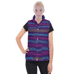 Waves Women s Button Up Vest by nate14shop