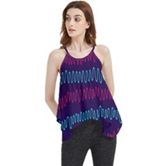 Waves Flowy Camisole Tank Top by nate14shop