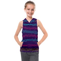 Waves Kids  Sleeveless Hoodie