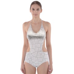  Surface  Cut-out One Piece Swimsuit by artworkshop