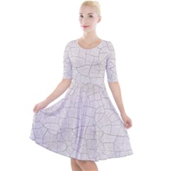  Surface  Quarter Sleeve A-line Dress by artworkshop