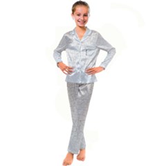  Surface  Kid s Satin Long Sleeve Pajamas Set by artworkshop