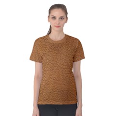 Leather Brown  Women s Cotton Tee