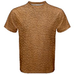 Leather Brown  Men s Cotton Tee by artworkshop