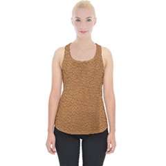 Leather Brown  Piece Up Tank Top by artworkshop