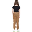 Leather Brown  Kids  Elastic Waist Pants View2