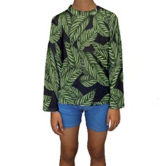  Leaves  Kids  Long Sleeve Swimwear by artworkshop