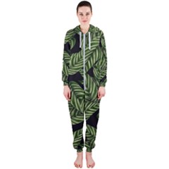  Leaves  Hooded Jumpsuit (ladies) by artworkshop