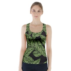  Leaves  Racer Back Sports Top by artworkshop