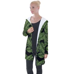  Leaves  Longline Hooded Cardigan by artworkshop