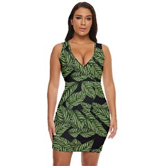  Leaves  Draped Bodycon Dress by artworkshop