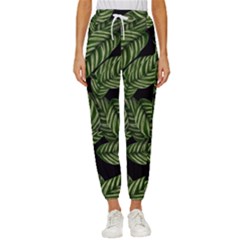  Leaves  Cropped Drawstring Pants by artworkshop