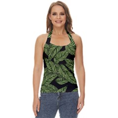  Leaves  Basic Halter Top by artworkshop