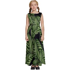  Leaves  Kids  Satin Sleeveless Maxi Dress