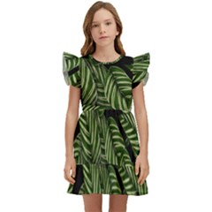  Leaves  Kids  Winged Sleeve Dress by artworkshop