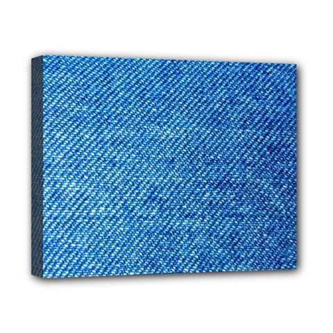 Jeans Blue  Canvas 10  X 8  (stretched) by artworkshop