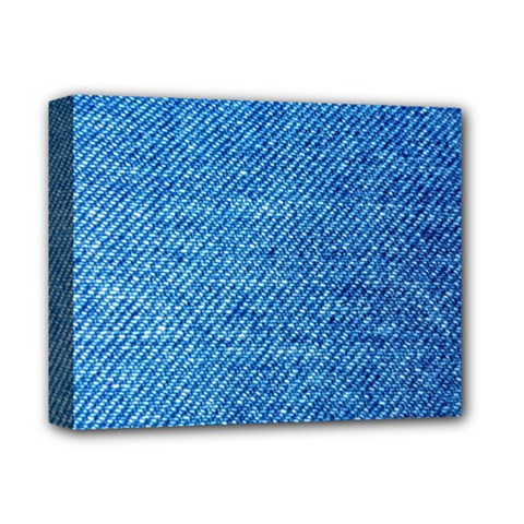 Jeans Blue  Deluxe Canvas 14  X 11  (stretched) by artworkshop