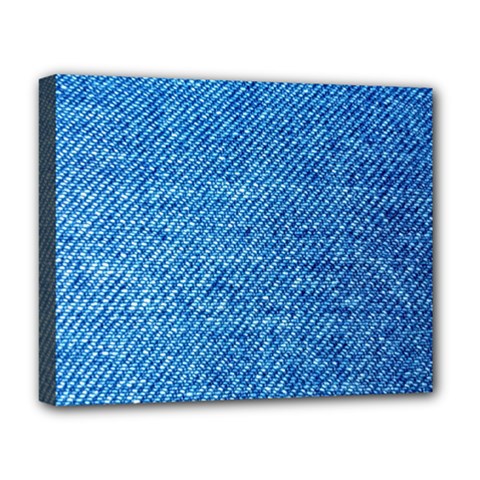 Jeans Blue  Deluxe Canvas 20  X 16  (stretched) by artworkshop