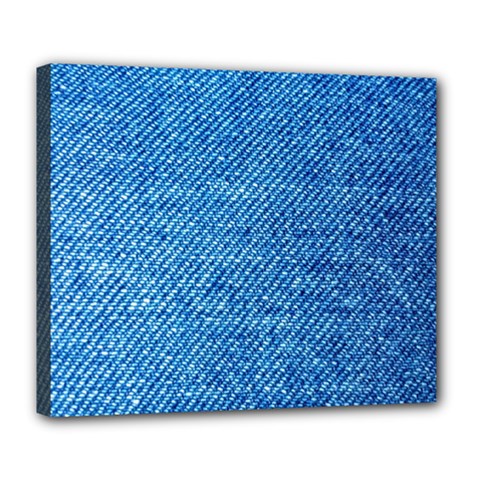 Jeans Blue  Deluxe Canvas 24  X 20  (stretched) by artworkshop