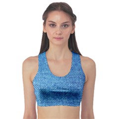 Jeans Blue  Sports Bra by artworkshop