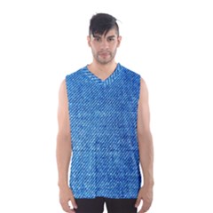 Jeans Blue  Men s Basketball Tank Top by artworkshop