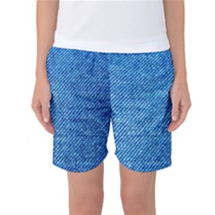 Jeans Blue  Women s Basketball Shorts by artworkshop