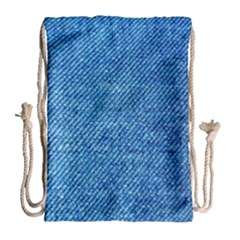 Jeans Blue  Drawstring Bag (large) by artworkshop