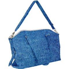 Jeans Blue  Canvas Crossbody Bag by artworkshop