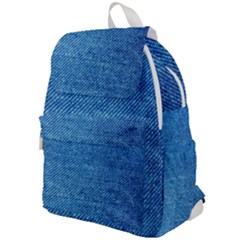 Jeans Blue  Top Flap Backpack by artworkshop