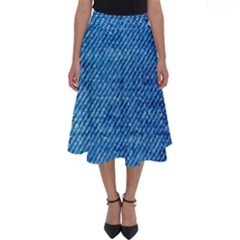 Jeans Blue  Perfect Length Midi Skirt by artworkshop