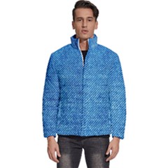 Jeans Blue  Men s Puffer Bubble Jacket Coat