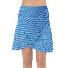 Jeans Blue  Wrap Front Skirt by artworkshop