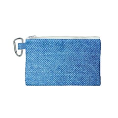 Jeans Blue  Canvas Cosmetic Bag (small) by artworkshop