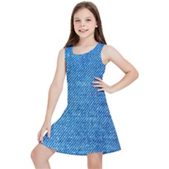 Jeans Blue  Kids  Lightweight Sleeveless Dress by artworkshop