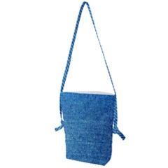 Jeans Blue  Folding Shoulder Bag by artworkshop