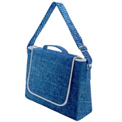 Jeans Blue  Box Up Messenger Bag by artworkshop