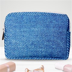 Jeans Blue  Make Up Pouch (medium) by artworkshop