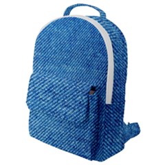 Jeans Blue  Flap Pocket Backpack (small) by artworkshop