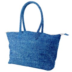 Jeans Blue  Canvas Shoulder Bag by artworkshop