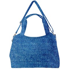 Jeans Blue  Double Compartment Shoulder Bag by artworkshop