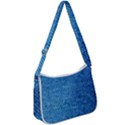 Jeans Blue  Zip Up Shoulder Bag View1