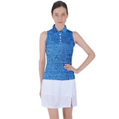 Jeans Blue  Women s Sleeveless Polo Tee by artworkshop