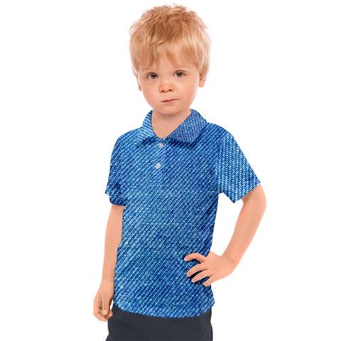 Jeans Blue  Kids  Polo Tee by artworkshop