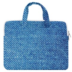 Jeans Blue  Macbook Pro 13  Double Pocket Laptop Bag by artworkshop