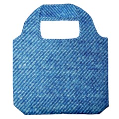 Jeans Blue  Premium Foldable Grocery Recycle Bag